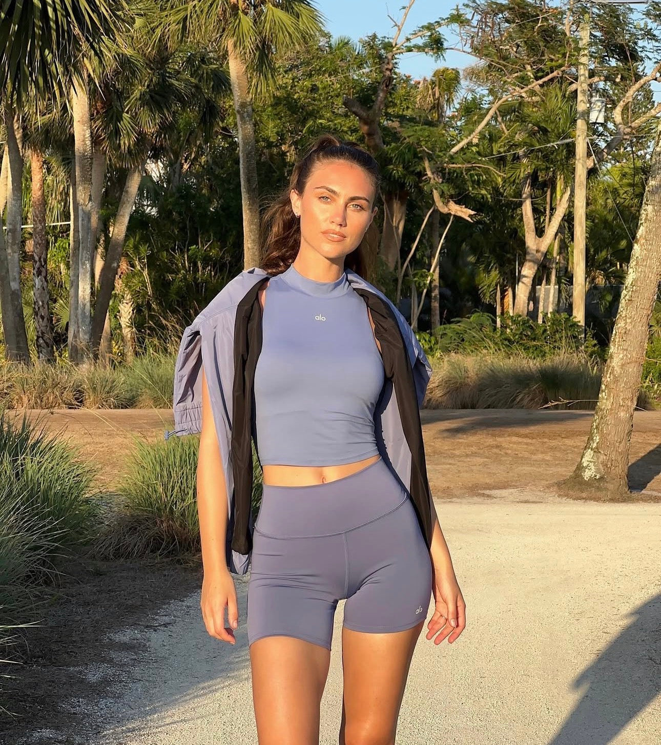 Purple Compression Sports Biker